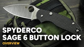 Spyderco Sage 6 - Button-Release Compression Lock Overview