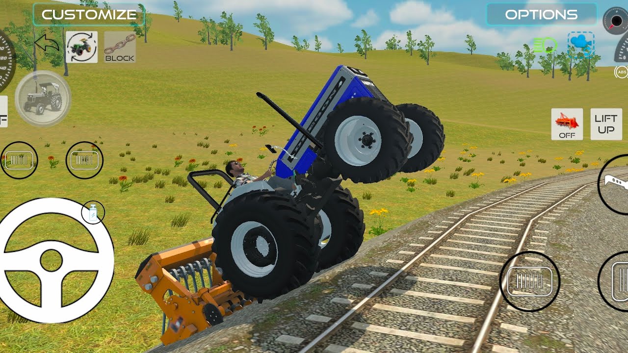 Indian vechile simulator me Swaraj 744 super seeder chly #swami 