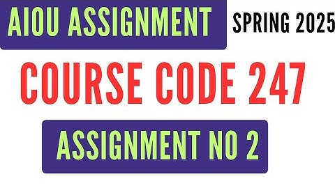 AIOU Code 247 Solved Assignment No 2 | Spring 2025 | Mathematics I | Level SSC