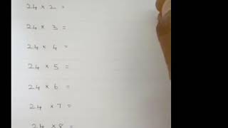 Easy way to write 24 Tables | Maths tricks | Multiplication tables | #Mathematics screenshot 4