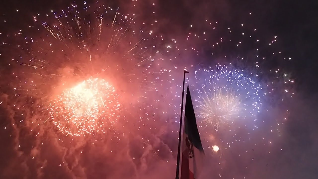 Descomunal Pirotecnia!!  último Grito AMLO CDMX 2024