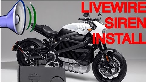 Harley Davidson Livewire Siren Module Install - Chirp and transport mode tutorial