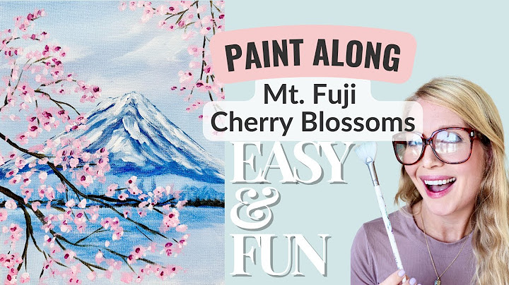 🌸⛰️ Mt. Fuji & Cherry Blossoms | Easy Acrylic Painting for All Levels 🎨💖
