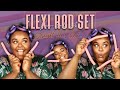 FLEXI ROD SET TUTORIAL | HEATLESS CURLS | STRAIGHT NATURAL HAIR