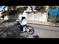4歳女の子MTBで街中を快走！
