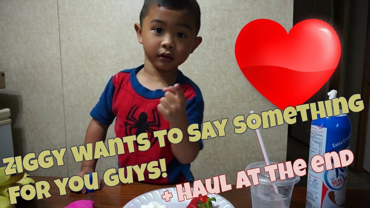 Ziggy Want To Say Something About His Heart Food Haul YouTube