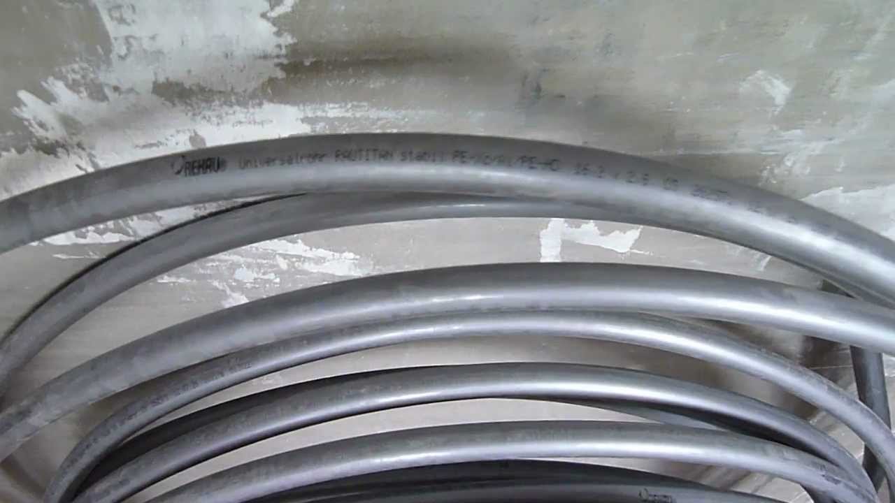 водоразводка трубой Rehau - Stabil - YouTube