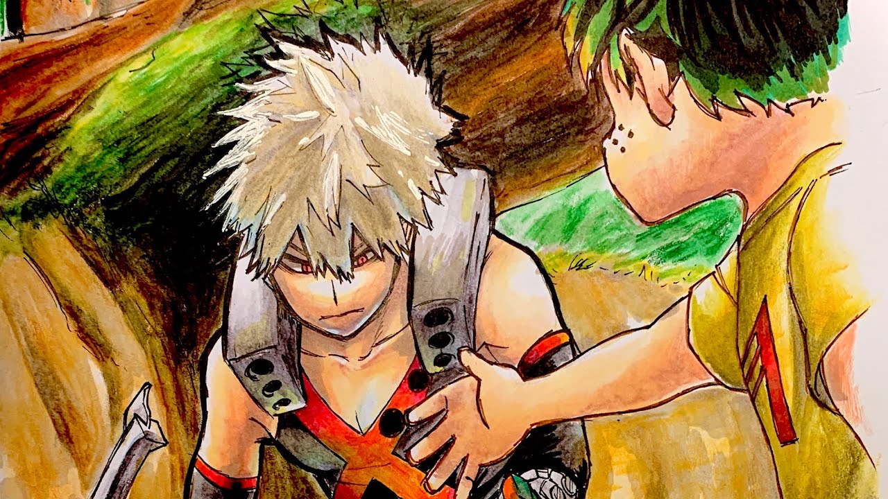 ヒロアカ】爆豪勝己を描いてみた！(29巻) Drawing Bakugo!!! - YouTube