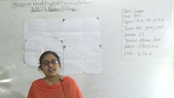 Class: Seven, Subject: BGS (Lecture- 23), Topic: Ch-4, CQ-1, 2 R.W