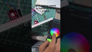 #RGB light control by Bluetooth module project #Arduino
