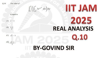 iit jam mathematics lectures | Q10 | iit jam 2025 maths paper solution | by Govind sir #iitjam2026
