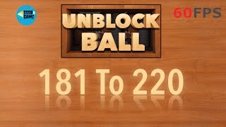 Unblock Ball - Block Puzzle: Level 181 To 220 - 3 Stars , iOS/Android Walkthrough screenshot 5