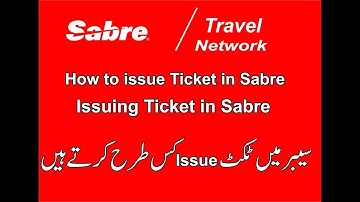 SABRE TRAINING ISSUE TICKET IN SABRE ENTER PASSPORT DETAILS IN SABRE PNR gds travel