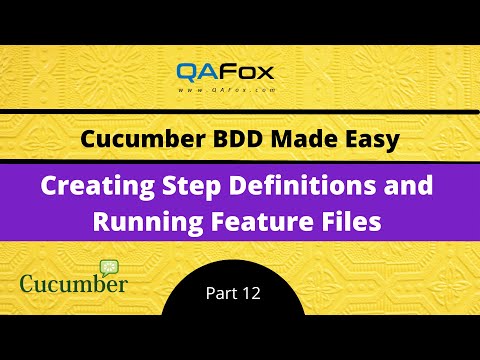 Creating Step Definitions
