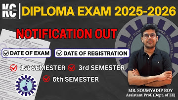 DIPLOMA EXAM 2025-2026 (WBSCTVESD) I 1ST SEM I 3RD SEM I 5TH SEM I Date of Exam I Total Discussion.