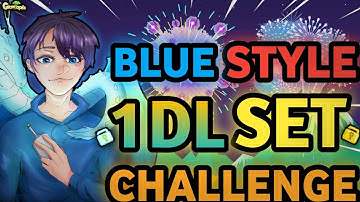 SPECIAL 1 DL BLUE STYLE SET CHALLENGE (NEW SET!!) | Growtopia - Set Challenge #224
