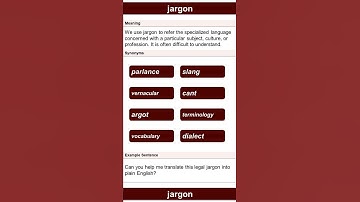 jargon  | Thesaurus | Synonyms | English Practice for Fluency | Vocabulary Development #shorts