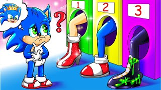 Who Is The Real Dad?!? Sonic Don't Choose Wrong Door Challenge | Sonic the Hedgehog 2 Animation