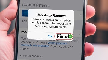 Unable to remove payment method there is an active subscription error on iPhone | 2024 How to Remove
