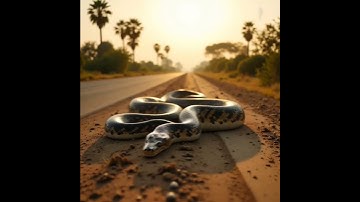 🚨Huge Python on the Road 🐍 | Caught on Camera!🔔#snake