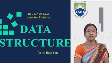 Sorting techniques - heap sort by Dr.J Sirisha Devi