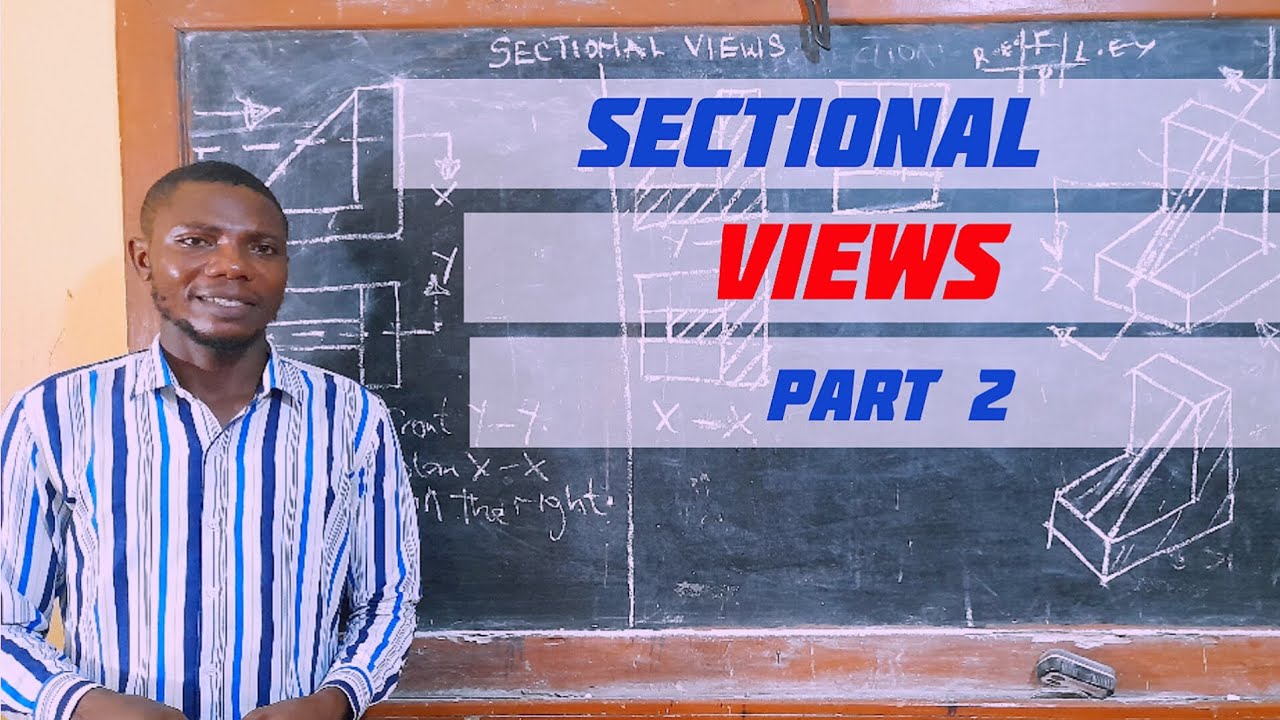 SECTIONAL VIEW 2 in | Technical drawing | Engineering drawing - YouTube