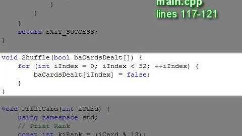 C plus plus Console Lesson 23 -  Blackjack Game