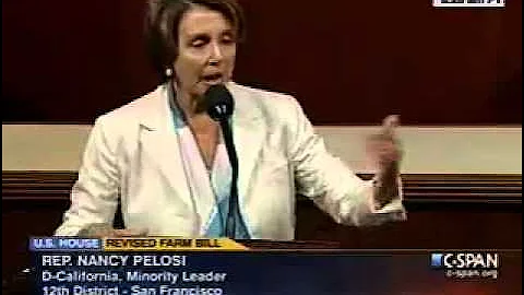 Pelosi Floor Speech on House GOP Farm Bill