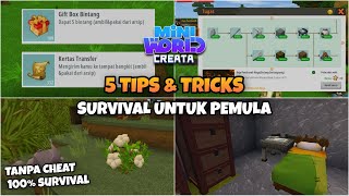 ✨Tips & Trick Untuk Pemain Baru Mini World:CREATA⛏️ screenshot 4