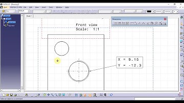 Catia Tutorial in Tamil 145 : Coordinate Dimensions | Dimensions | Drafting