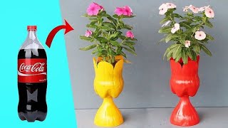 plastic bottle garden ideas/ plastic bottle craft ideas flower vase/ garden decoration hack's