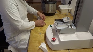 Mini Extensogram: Extension test with Kieffer Rig