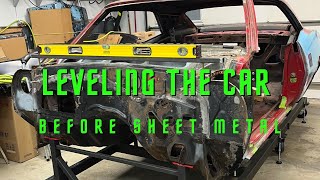 Leveling the car before replacing sheet metal