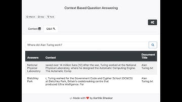 Natural Language Processing (NLP): Context Based Question Answering