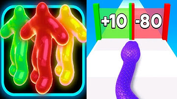 Blob Runner 3D vs Snack Run Race - All Levels Gameplay Android iOS Ep1 