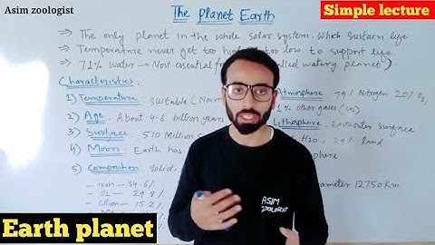 Earth planet | Chracteristics | Age | Compsition| Size| shape | surface | Layers Asim zoologist Css