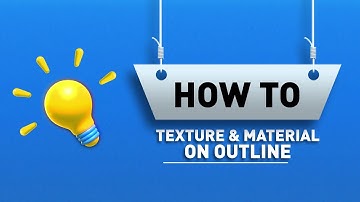 How to use material and Texture on outline