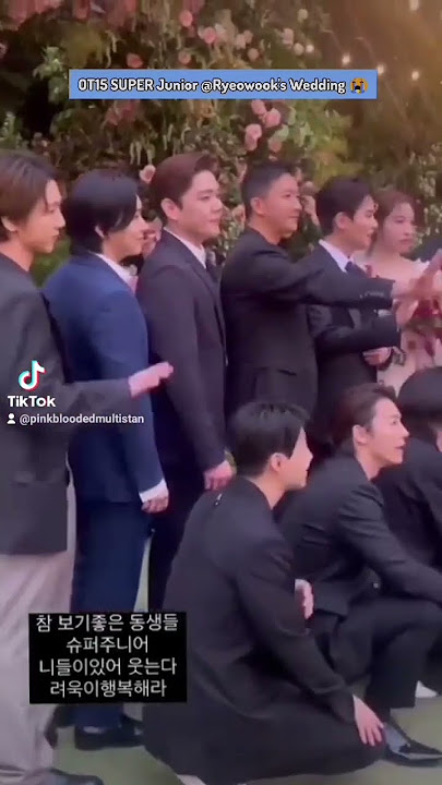 OT15 SUPER Junior Attended Ryeowook's Wedding #suju