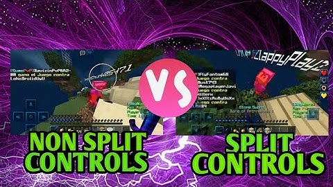 MCPE | NON SPLIT CONTROLS VS SPLIT CONTROLS | BloodyKnight