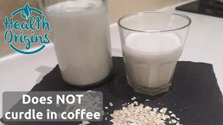 Homemade plant milk that does not curdle in coffee  a game changer!