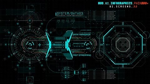 HUD UI Infographics Pack 800+ | After Effects Template | Video Displays