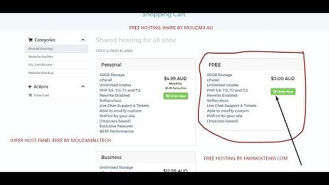 How To Get Free Shared Hosting From (pakhackteam.com) 2019-2028 By MouzamAli.Tech