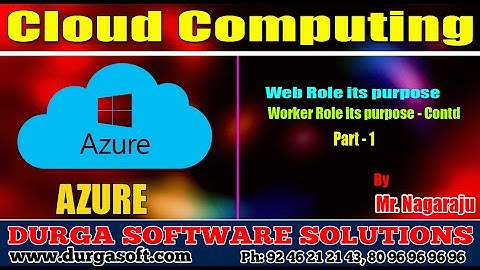 Micro Soft Azure|| Web Role its purpose-Worker Role its purpose - Contd Part - 1
