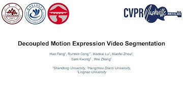 【CVPR 2025】Decoupled Motion Expression Video Segmentation