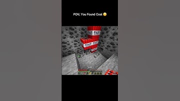 POV; You Found Coal 🙂 #minecraft #shorts