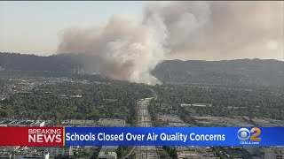 School districts announce closures due to fire, air quality