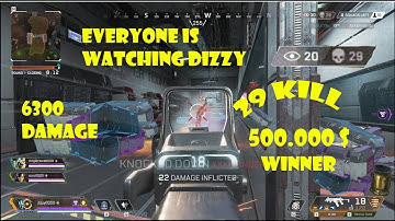Dizzy Apex Tournament 29 Kill  6200 Damage! Dizzy Winner !! 500.000$