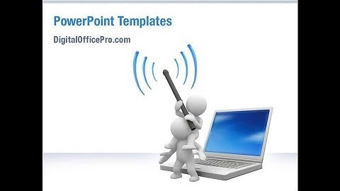 Wireless Communication PowerPoint Template Backgrounds - DigitalOfficePro #03093