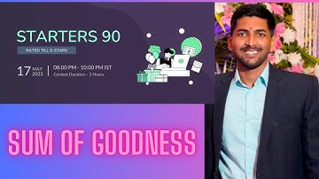 Codechef Starters 90 Solution l Sum of goodness Codechef solution | Hindi