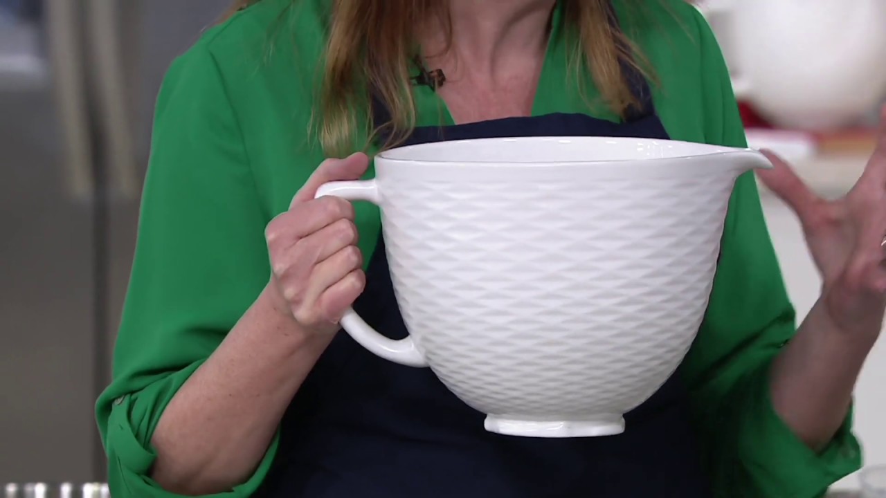 KitchenAid 20 Quart Textured Ceramic Bowl on QVC